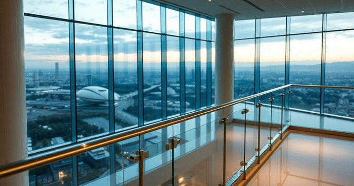 Guarda corpo de vidro e inox: segurança e elegância para seu espaço
